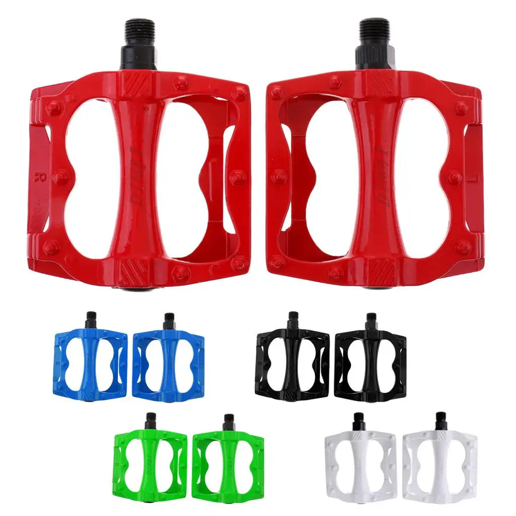 1 زوج سبائك الألومنيوم الطريق الجبلية دواسات الدراجة منصة مسطحة الدواسات