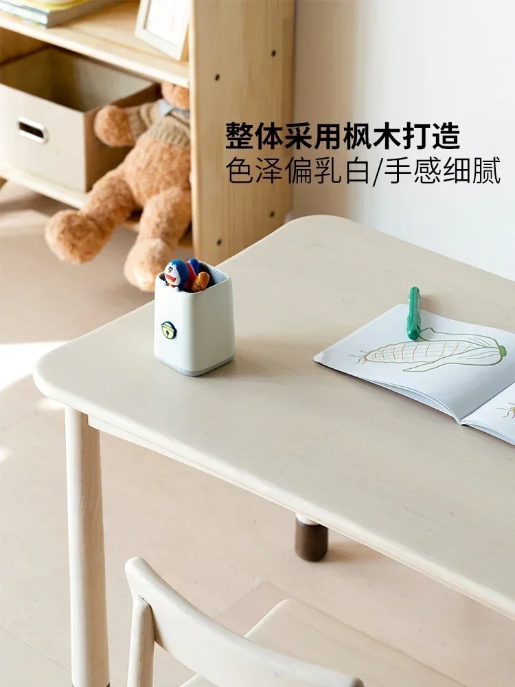 Small Table Children's Toy Table Solid Wood Early Education Reading and Learning