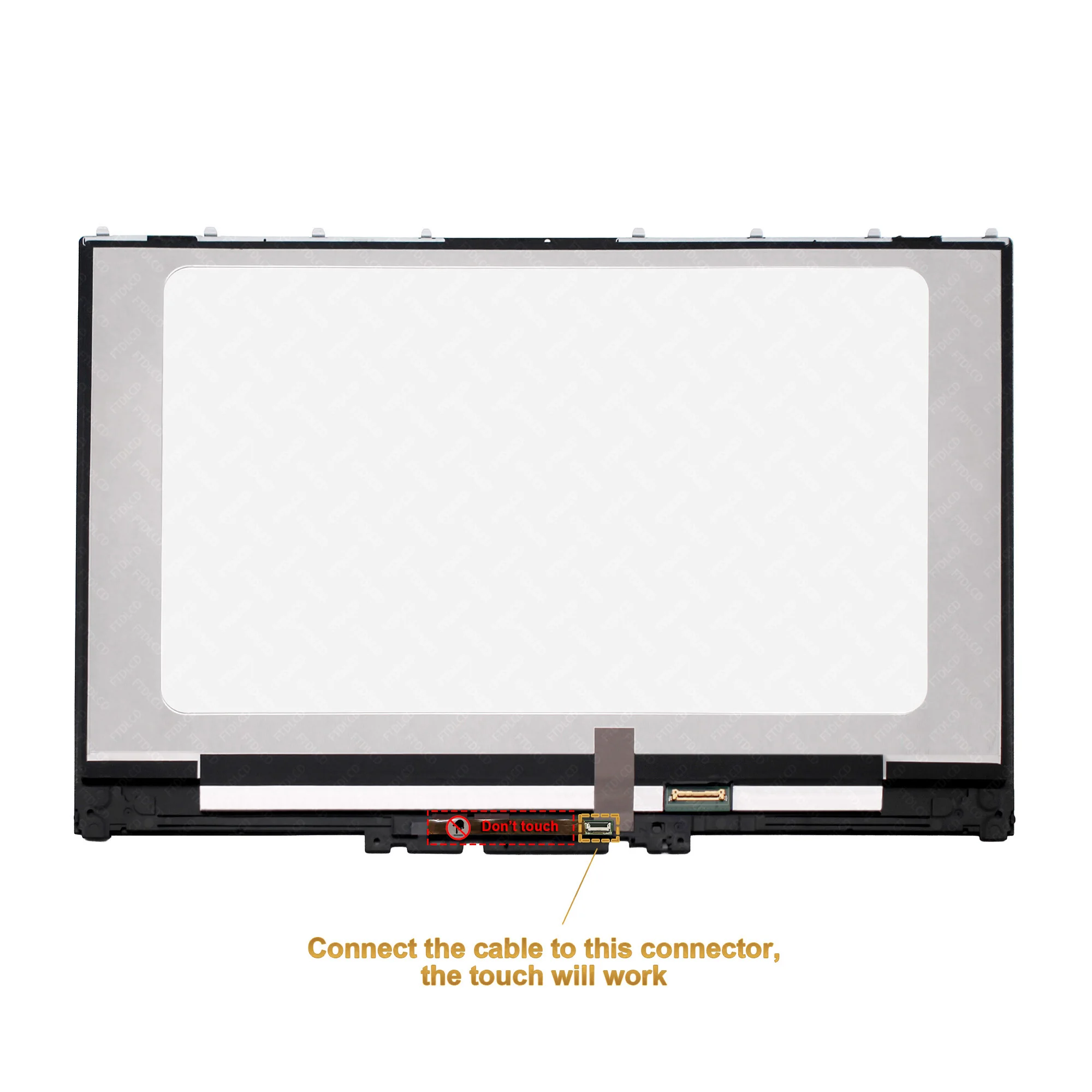 Panel de pantalla LCD de 15,6 pulgadas, montaje de digitalizador de cristal táctil con bisel para Lenovo YOGA 720, 15IKB, 80X7, B156HAN02.0