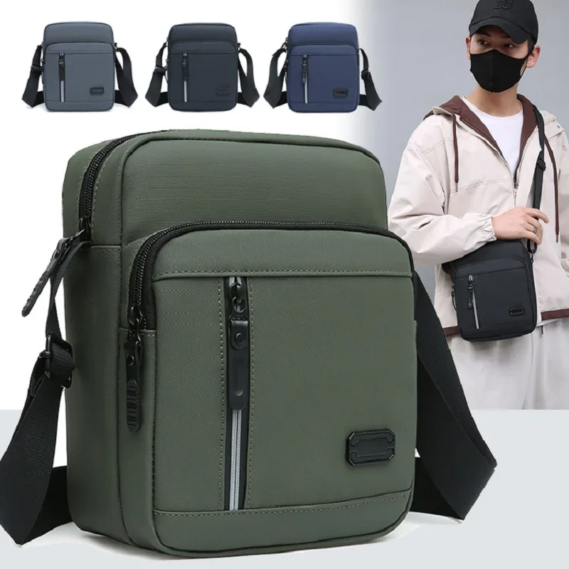 

2025 Newest Nylon Men Leisure Bags Business Cool Crossbody Handbags Multi-function Big Space Large Pockets Working For Shopping