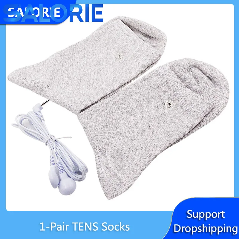 

Conductive Foot Massager EMS Feet Massage Socks for TENS Unit Therapy Machine Massage Unisex Muscle Stimulator Physiotherapy