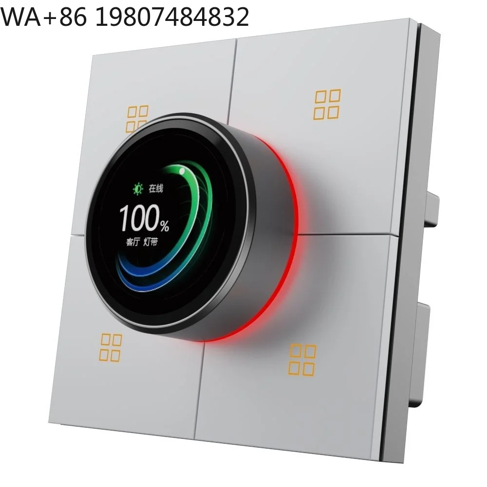 Zigbee Smart Knob Dimmer Wall Switch 10A 250V APP Remote Alexa Voice Scene Linkage Home Automation Panel