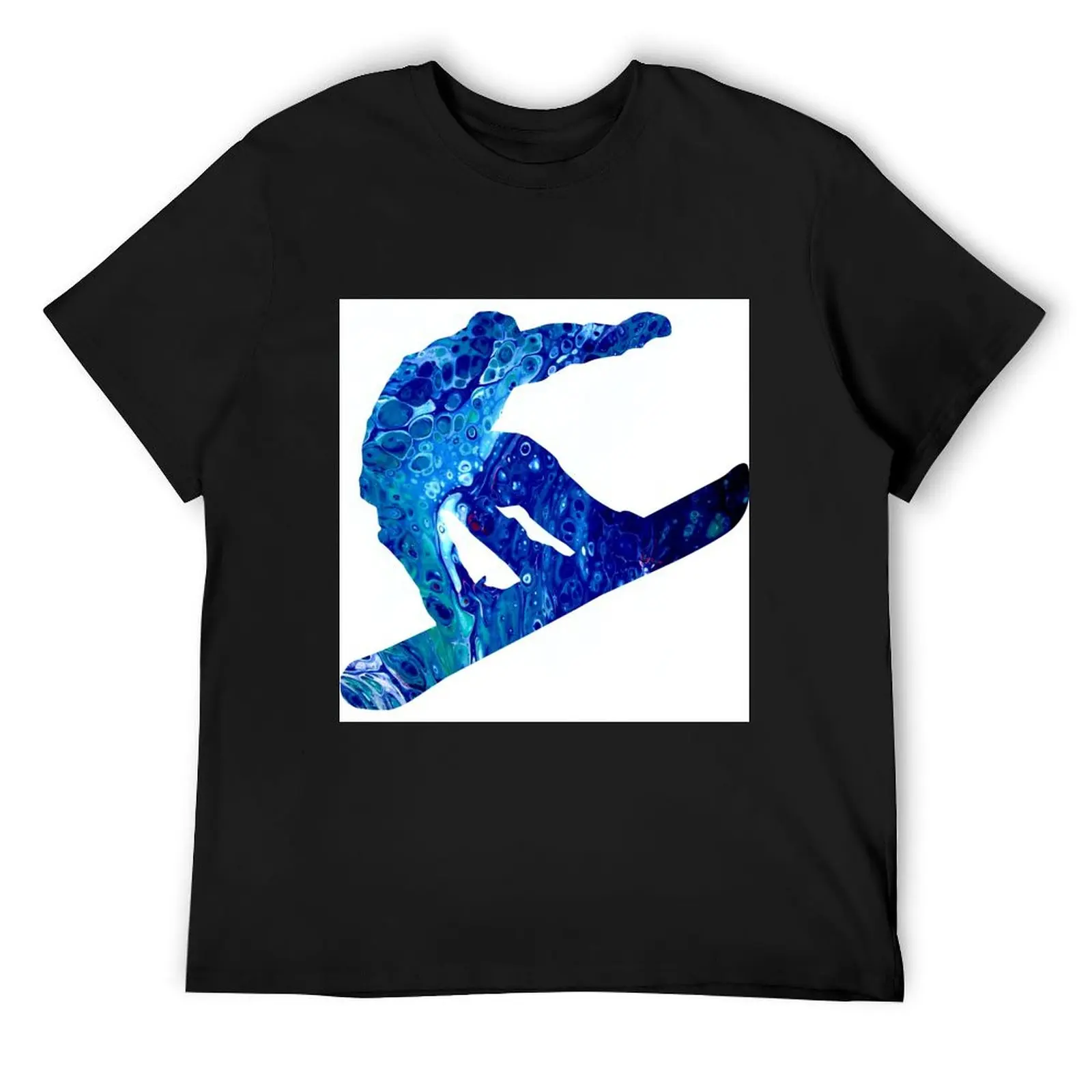 Snowboarder T-Shirt animal prinfor boys vintage anime shirt baggy shirts Men's t-shirt