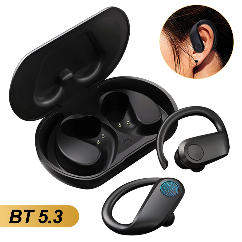 VTIN Bluetooth 5.3 Sport Earbud Over-Ear TWS Wireless Earphones Earhooks with ENC Mic&48Hrs Playtime for iPhone Samsung Xiaomi