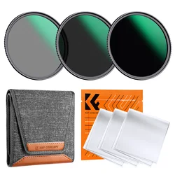 K&F Concept Fixed ND Kit ND8 ND64 ND1000 D ND Filter 67mm 82mm 77mm 72mm 58mm 67 mm For Camera Lens Nikon Canon SONY Fuji Lunix