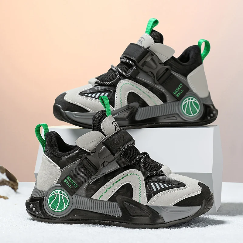 

Winter Warm Children Shoes Boys Sneaker Fashion Design Kids Cotton Shoes Casual Sports Tennis Shoes for Boy