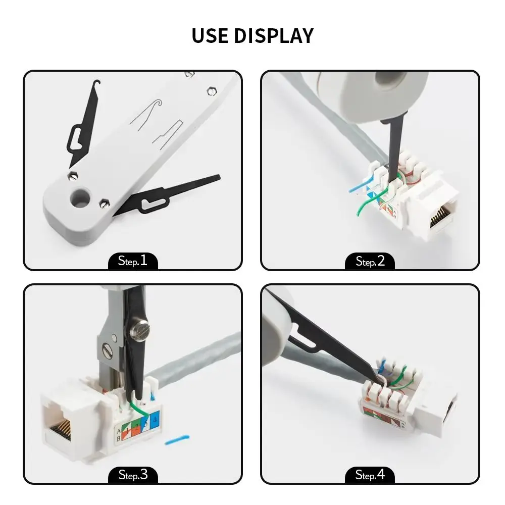 Original Gray Punch Down Tool Lsa-plus Ergonomic Handle Telecom Tool Anti-Slip Handle Krone Wire Cable Tool