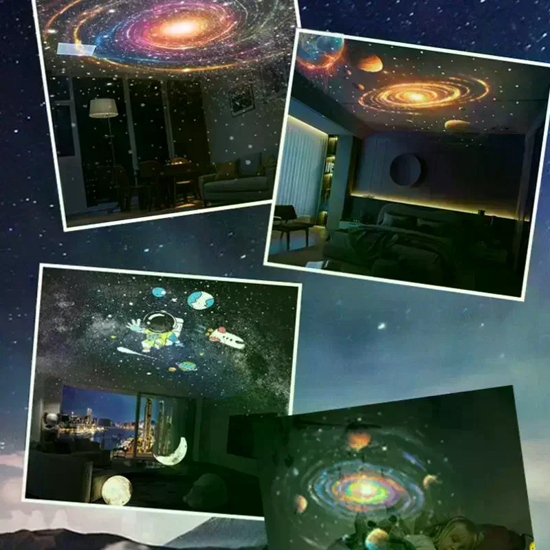 /PFU/USB Starry Sky Projector Light 8 Starry Sky Projections Photo Background Decoration Light Room Night Light