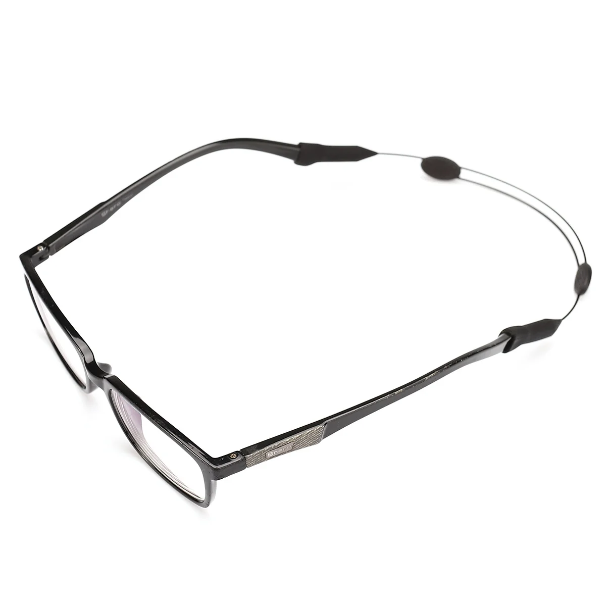 

Adjustable Black Silicone Glasses Strap Universal Fit Eyeglass Sunglass Rope for Basketball Hiking Rafting Sports Eyeglass Strap