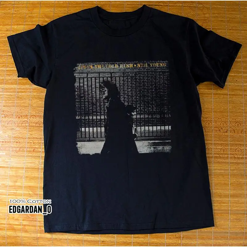 نيل يونغ هارفيست مون ألبوم أسود تي شيرت مقاس S 5Xl