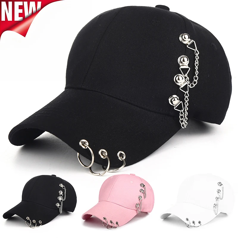 Side Rivets Hat Snapback Caps Unisex Sunshade Hat Women Adjustable Women's Fashion Hip Hop Baseball Caps Cowboy Party Hat