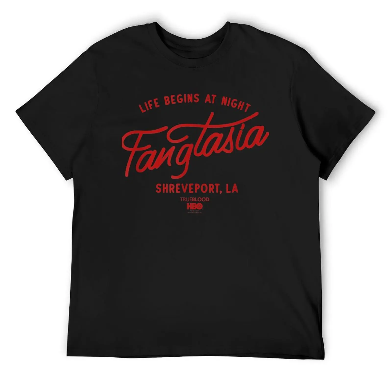 

True Blood Fangtasia Club T-Shirt Short sleeve tee tops gifts for boyfriend anime clothes t shirt men