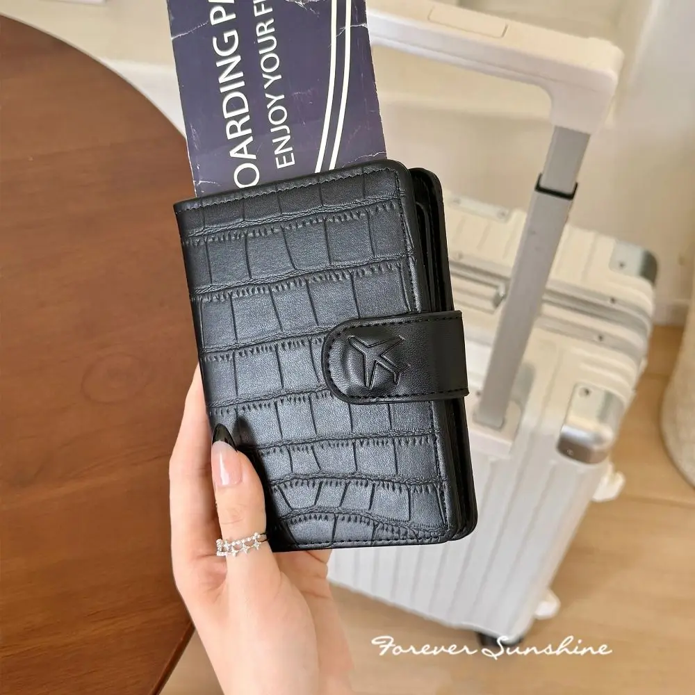 

Creative RFID Anti-theft PU Passport Bag Multifunctional Airplane Check-in Passband Holder Ticket Holder Purse Travel Wallet Men