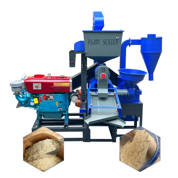 

Chinese Low Price Auto Rice Mill Backbone Machinery Husk Removing Machine BB-N70D-21 PM +elevator with Destoner