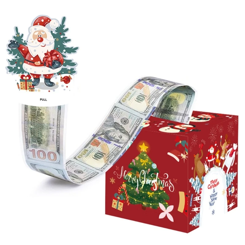 Multipurpose Christmas Money Box Collection Featuring Santa and Friend for Holiday Ornament Festival Decoration