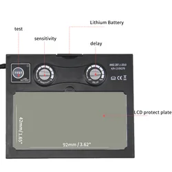 Solar Auto darkening welding/polish/grinding helmet/face mask/True Color welding mask/cap's filter