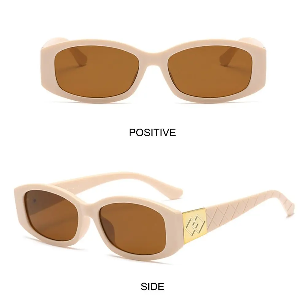 2024 موضة البيضاوي إطار صغير النظارات الشمسية العصرية فريدة من نوعها مستطيل ظلال UV400 حماية السيدات نظارات شمسية للنساء والرجال