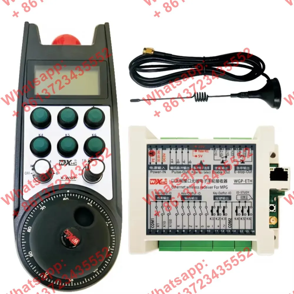 Wireless MPG handwheel Pendant CNC Remote Controller Support Real-time Coordinate Display For Simens PLC:S7-200/300/1200