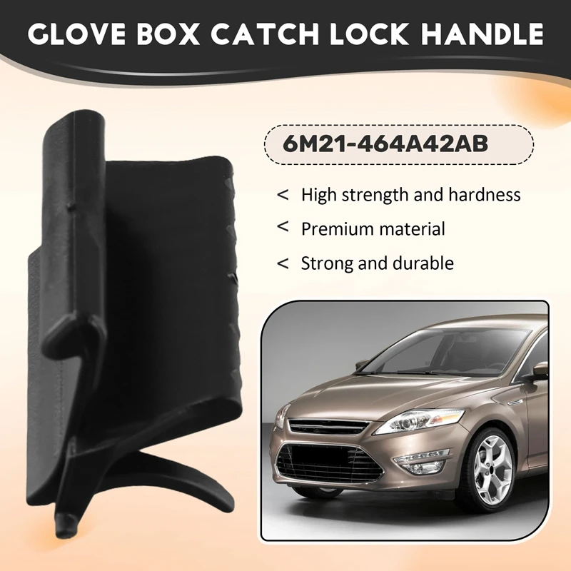 Car Glove Box Catch Lock Handle 6M21-464A42AB For Ford Mondeo MK4 2008-2013 Toolbox Latch Striker