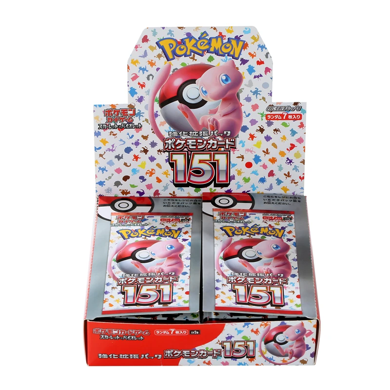 140pcs/Box Pokemon Scarlet Violet 151 Card Japan SV2a Sv11W Zekrom Version TCG Classics Expansion Booster Box Trade Card Gifts