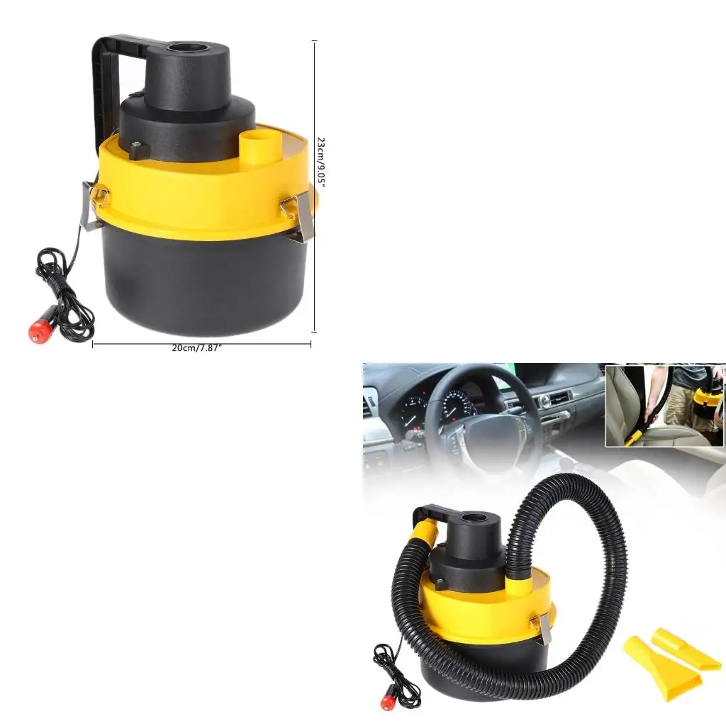 12V Portable Handheld Car Vacuum Cleaner Auto Wet Dry Dual Use Vacuum Cleaner