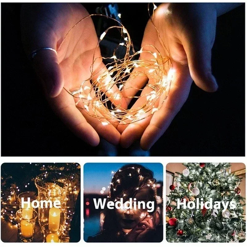 Battery Multicolour 30m LED String Lights Holiday Decoration Garland Fairy Lights Christmas String Lights Decoration