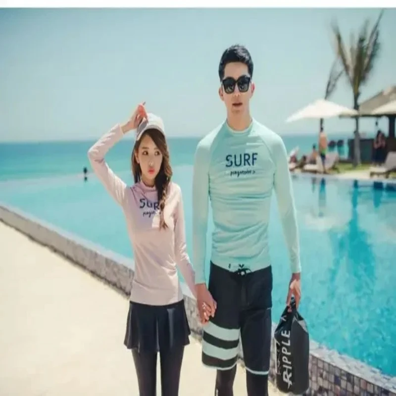 Women Long‑Sleeve Long‑Pants Split Two‑Piece Jellyfish Suit Rash Guard for Snorkeling Surfing Swimming Water Sports