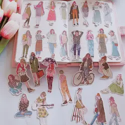 101PCS People Stickers, Fashion Girls Stickers for Journaling Scrapbooking Sticker for Photo Album Notebook Planner Water Bottle