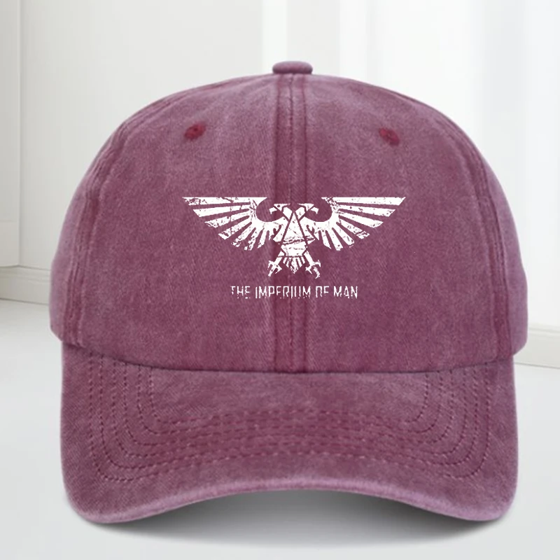 Imperium of For Man Sci-fi Art - قبعة بيسبول مطبوعة كلاسيكية محايدة للجنسين، قماش مغسول، قبعة ترفيهية خارجية