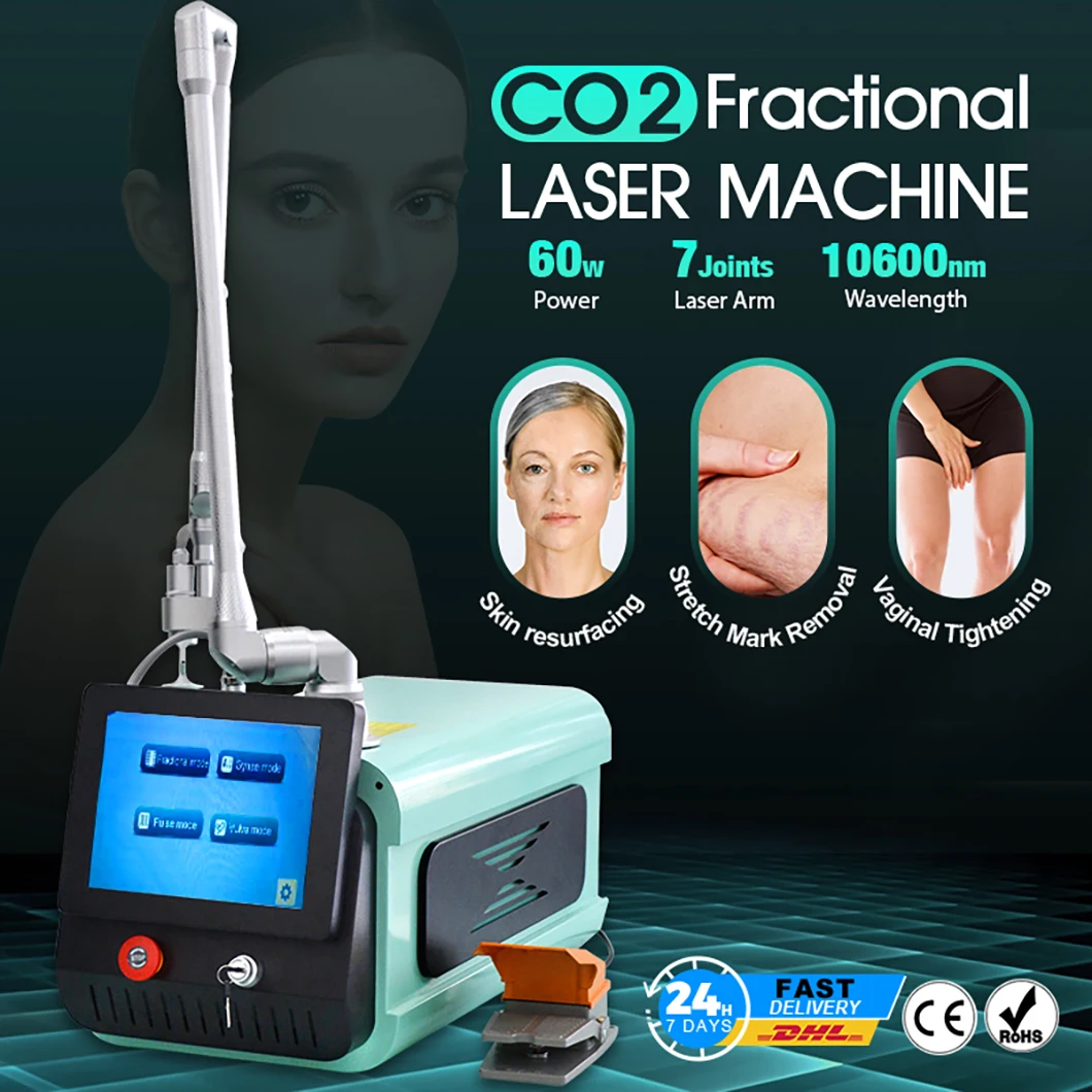 2024 Fractional CO2 Laser system Scar Stretch Marks Removal Machine Wrinkle powerful laser Treatment Skin Resurfacing Device