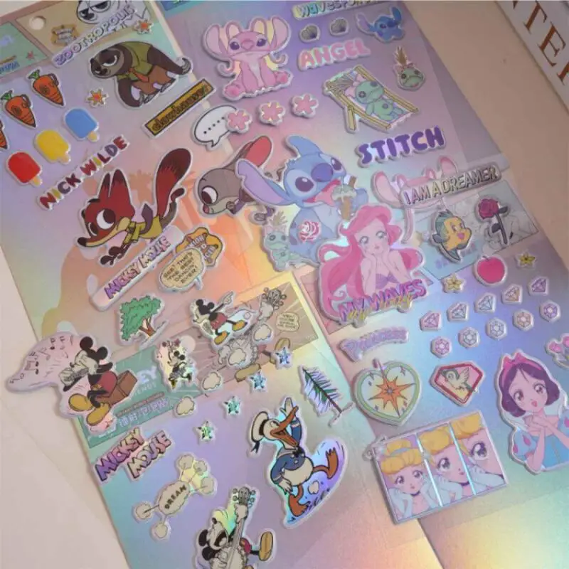 

Disney 3D лазерная пенопластовая наклейка Лиса Ник Микки милая 3D чашка воды чехол для телефона наклейка на холодильник подарок для девочки украшение на день рождения