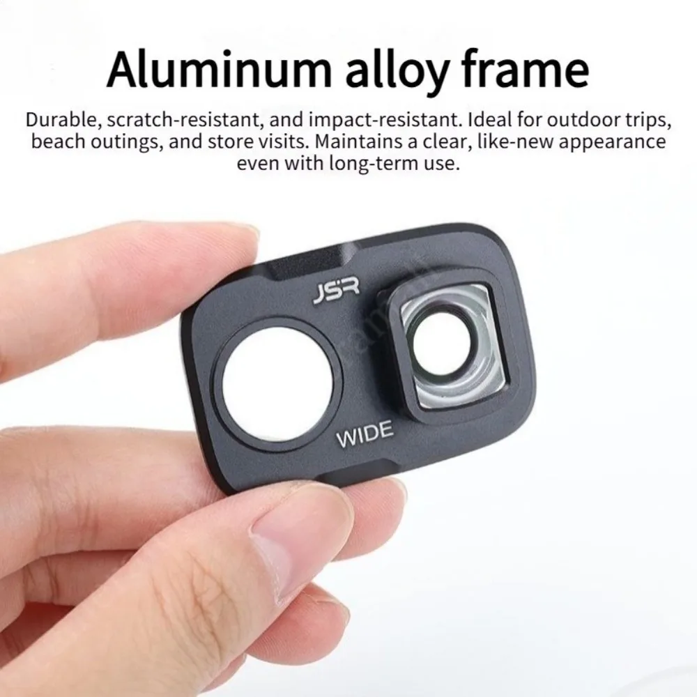 Obiektyw szerokokątny do DJI Osmo Pocket 4P może zwiększyć pole widzenia do 110 stopni. ° Obiektyw powiększający 110 do DJI Pocket 4 Pro °   Obiektyw szerokokątny — zdjęcie produktu 3