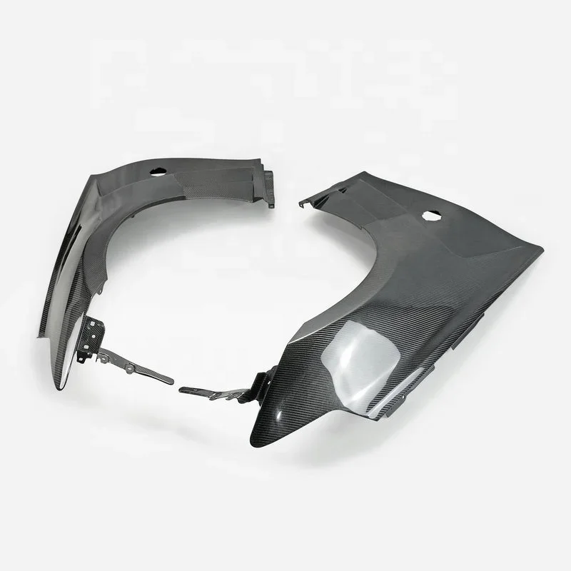 Fits for Nissan 09 Onwards Z34 370Z DLF Style Carbon Fiber Front Fender (No Upper Vent)