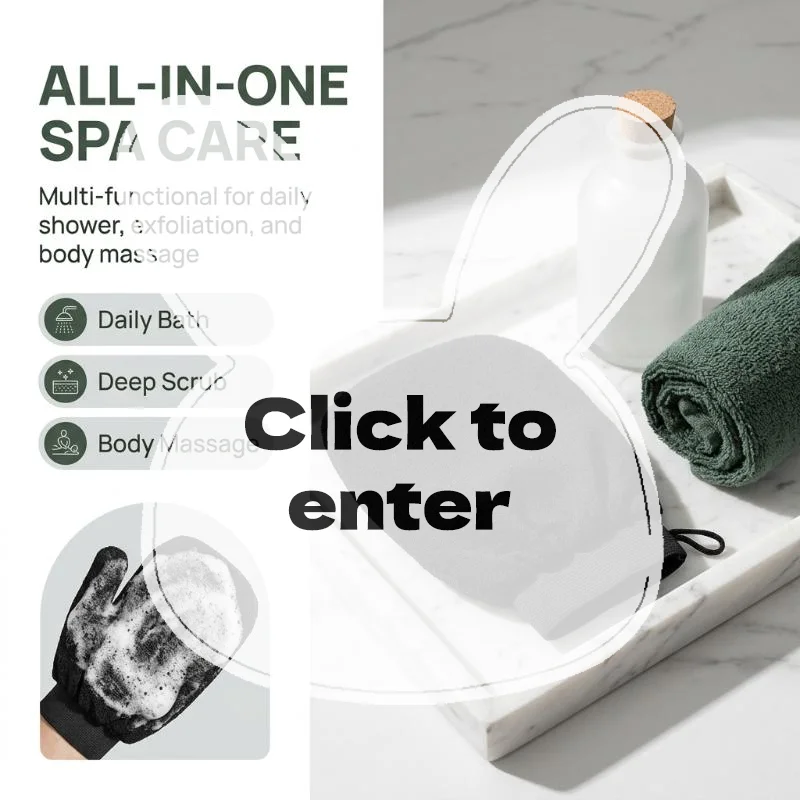 Fast Exfoliating Shower Scrub Gloves Skin-Friendly Bath Mitts Dead Skin Remover Tool for Men Women Spa Bathing Care