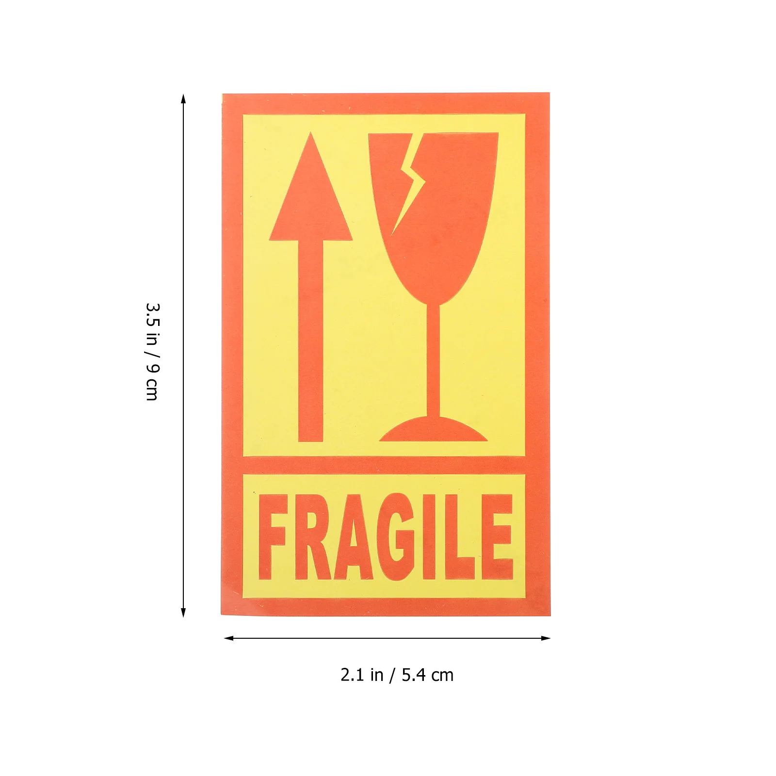 500Pcs Fragile Labels Self Adhesive Warning Stickers Packing Shipping Care Handle Care Package Fragile Sticker