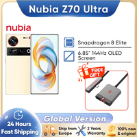 Nubia Z70 Ultra Smartphone 5G Snapdragon 8 Elite 6.85'' 144Hz OLED Display 6150mAh Battery 64MP Camera NFC IP68 Global Version