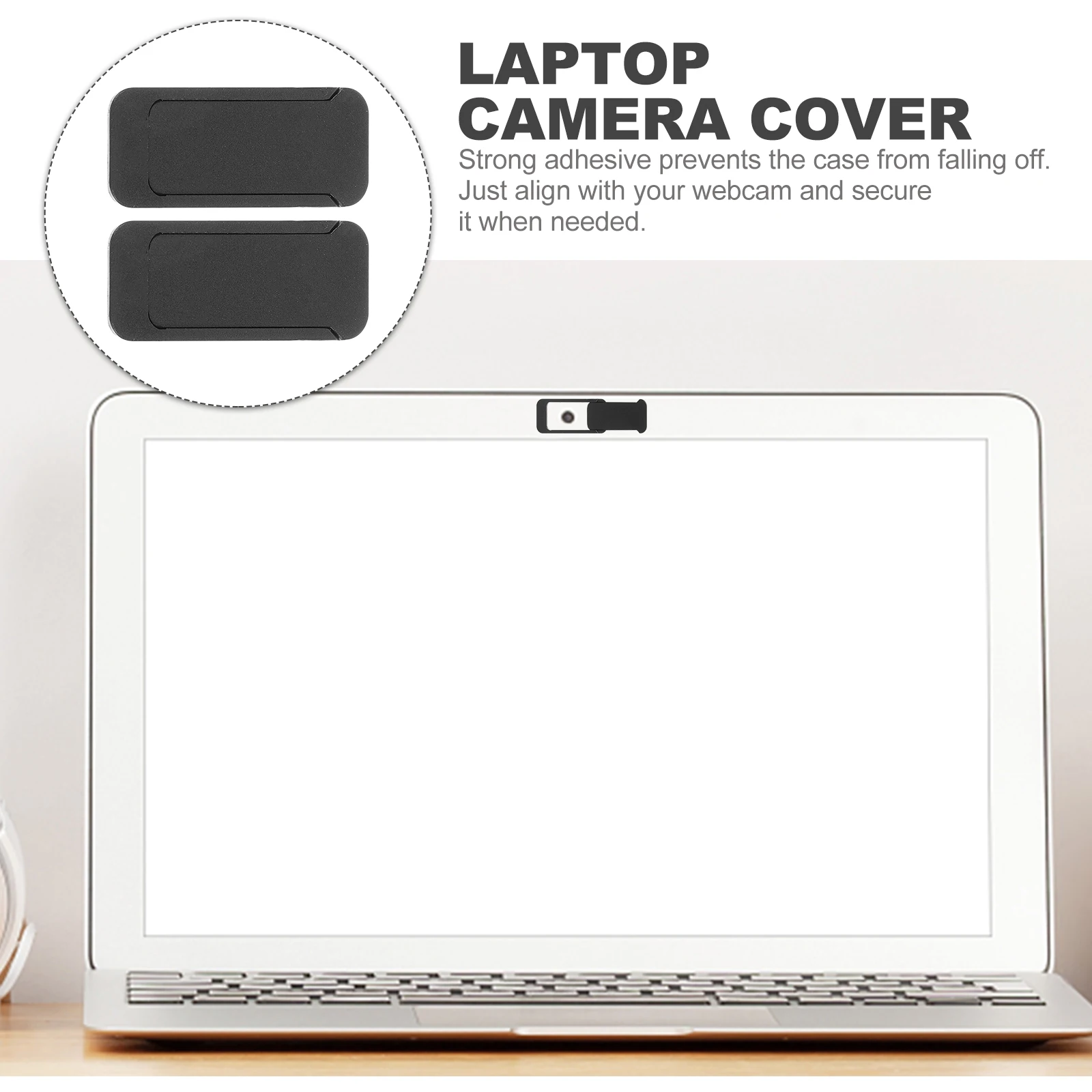 

Laptop Camera Cover Slide 2pcs Square Web Cam Protector for Tablet PC Mobile Privacy Screen Computer Accessory