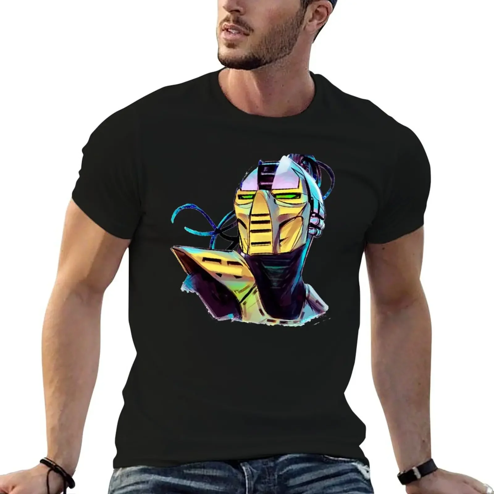 

Mortal Kombat Cyrax Minimal Art T-Shirt aesthetic clothes korean fashion blacks anime shirts men