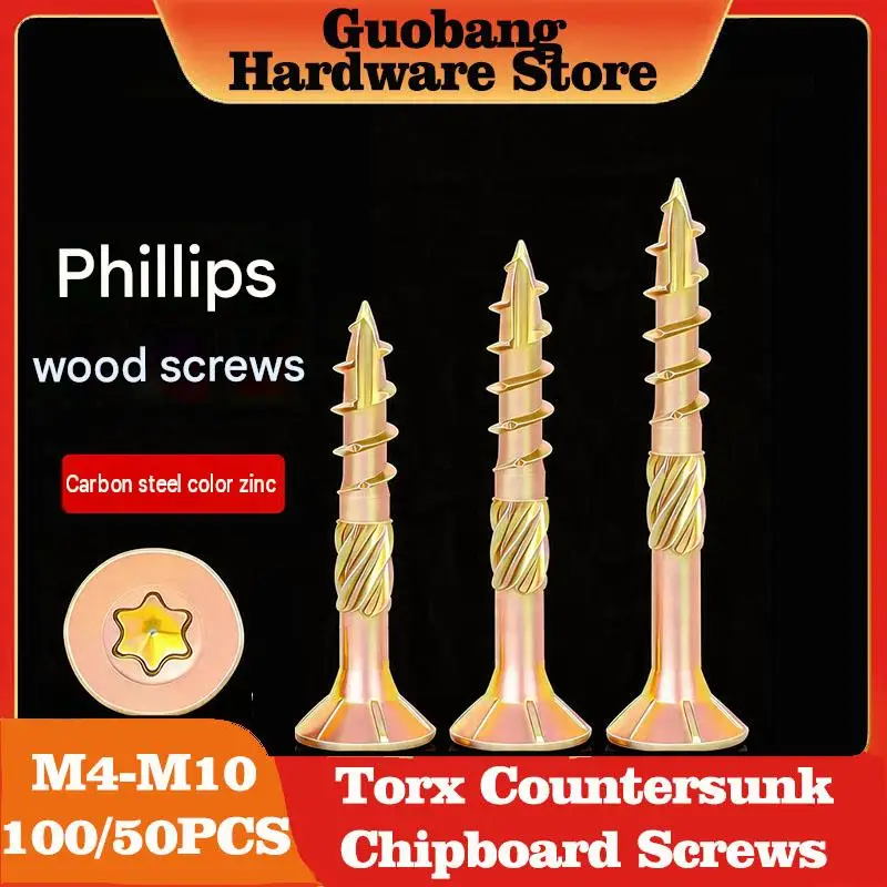 100-50-unidades-parafusos-para-aglomerado-m4-m5-m6-m8-m10-parafusos-de-madeira-torx-com-cabeca-escareada-anti-rachadura-autoatarraxantes