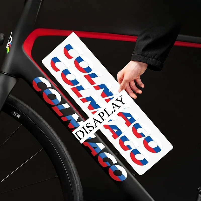 قطعتان من ملصقات الشعار الرائعة "COLNAGO"، مثالية لمكونات الدراجة وأغطية الكمبيوتر المحمول وأسطح الخوذة لإظهار روح ركوب الدراجات