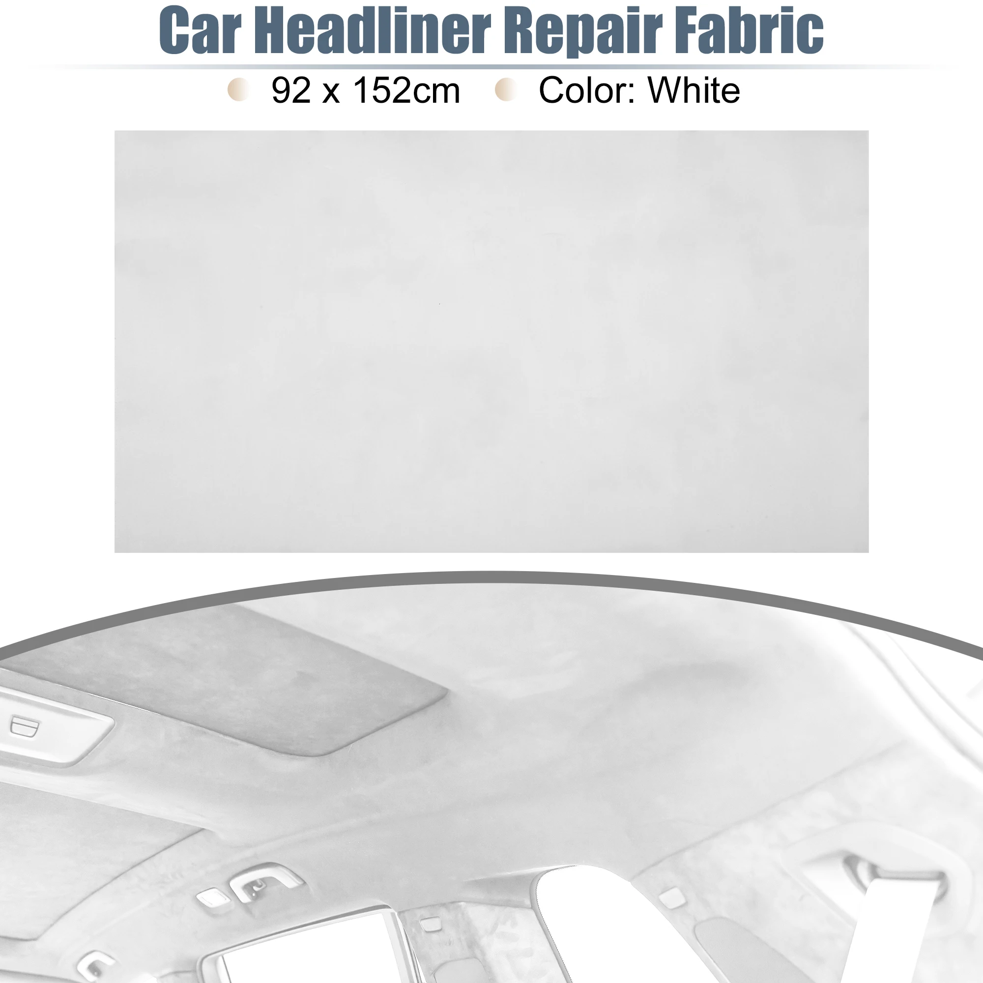 UXCELL Suède Headliner Stof Schuimsteun voor Auto Vrachtwagen Interieurbekleding Beschermen Veroudering Gebroken Vervaagd DIY Vervanging 200x152cm