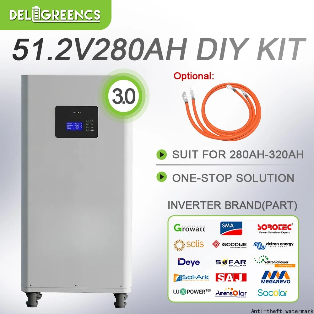 

Комплекты Seplos Mason V3 280 DIY для сборки 15 кВт·ч LiFePO4 аккумуляторной батареи 3.0, вертикальный корпус, Smart BMS, активный баланс, параллельный кабель, для солнечных систем хранения энергии