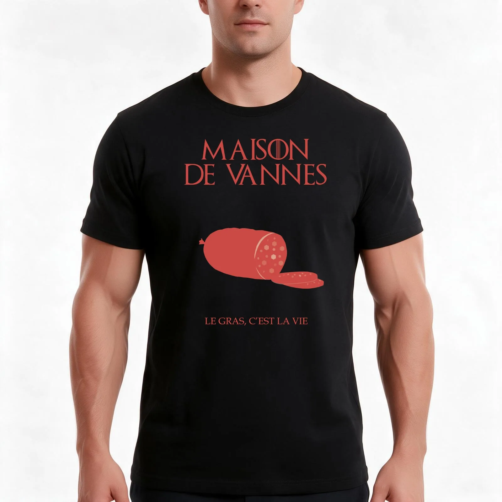 Vannes House - Kaamelott T-Shirt, Summer Casual Cotton Tee, Oversized Streetwear Tops, Vintage Graphic Print, Unisex Men Women