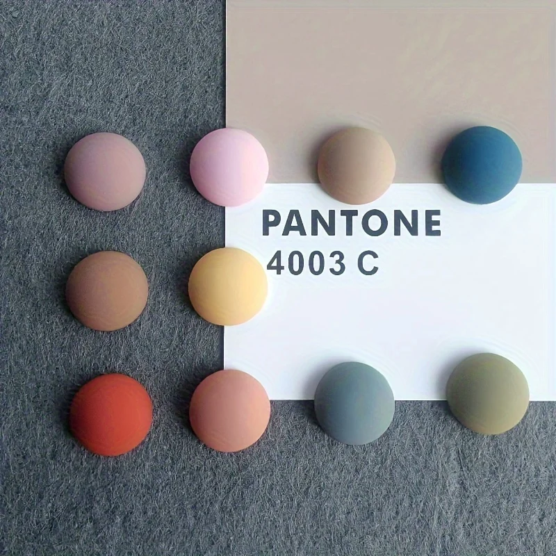 10pcs Cute Kawaii Fridge Magnets - Decorative Oval Plastic Magnets in 10 Colors Perfect for Kitchen Notes Magnets for Fridge
