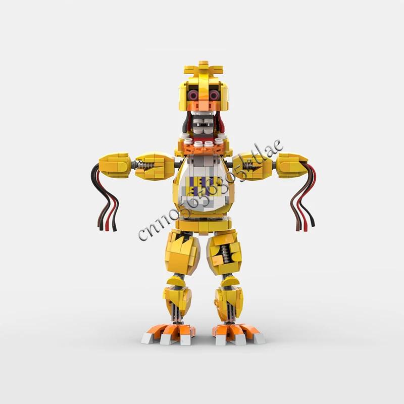 516 PCS Série de Personagens de Jogos Populares Frayed Feather Bot MOC Personalizável Bloco de Construção Modular Criativo DIY Brinquedo de Férias para Meninos