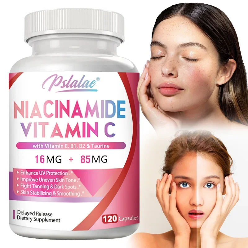 

Niacinamide Vitamin C - Supports Skin Cell and Brain Health, Skin Repair, Boosts Metabolism and Nerve Function Supplement