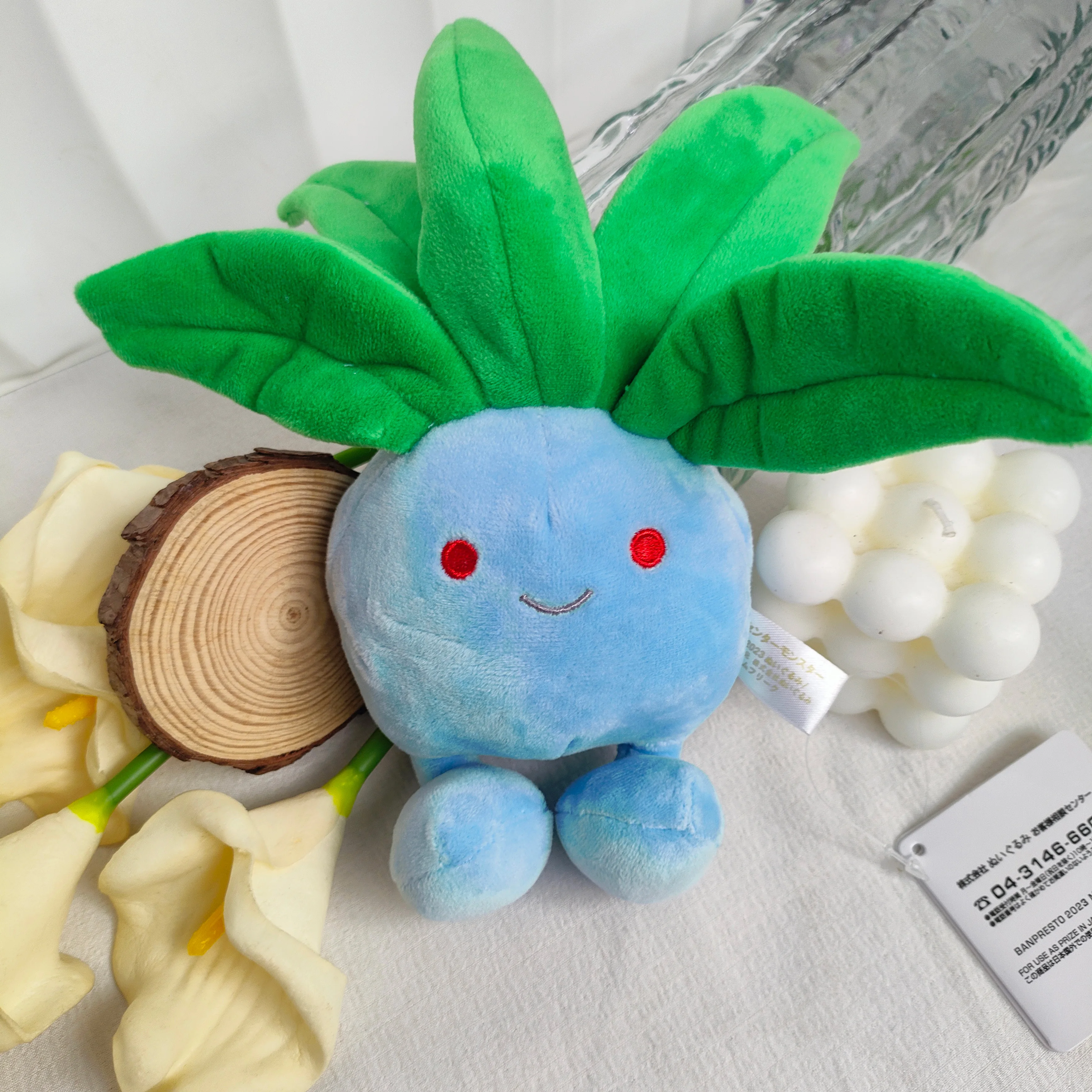 Cute Pokémon Oddish Plush Doll Desktop Ornament Halloween Atmosphere Decor Stuffed Toy Gift 21cm