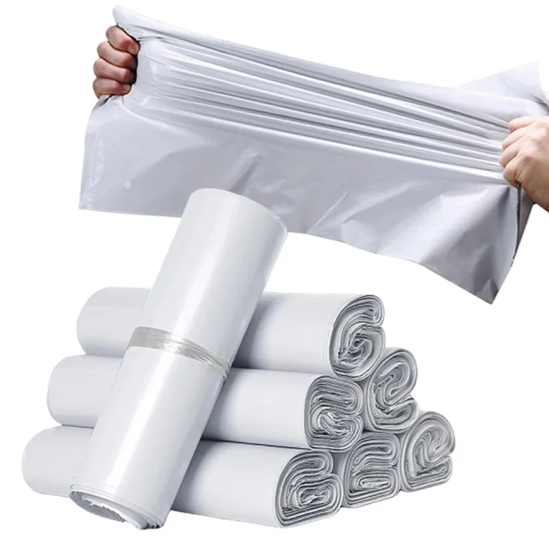 100Pcs PE Plastic Mailing Bags Express Envelope Courier Pouch 15x25cm-35x45cm Waterproof Self Sealing Bag For Office Mailing Use