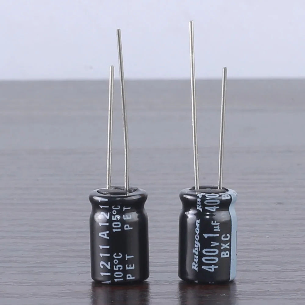 20pcs RUBYCON BXC 1UF 400V 1mfd long life electrolytic Capacitor 8*12mm 105℃