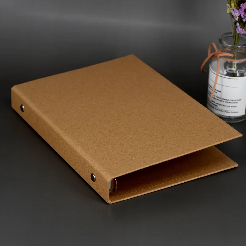 Vintage Kraft Loose-Leaf Book Cardboard Case A4DIY Cover A5 Detachable B5 Small Fresh Hand  Notes